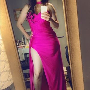 Fuschia evening/prom dress